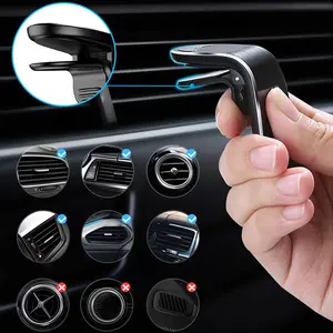 Universal Magnetic Car Phone Holder in Car Phone Stand Clip Mount Car Magnetic Phone Holder for iPhone 15 14 Pro Samsung Xiaomi Accessories Smartphone Cellphone