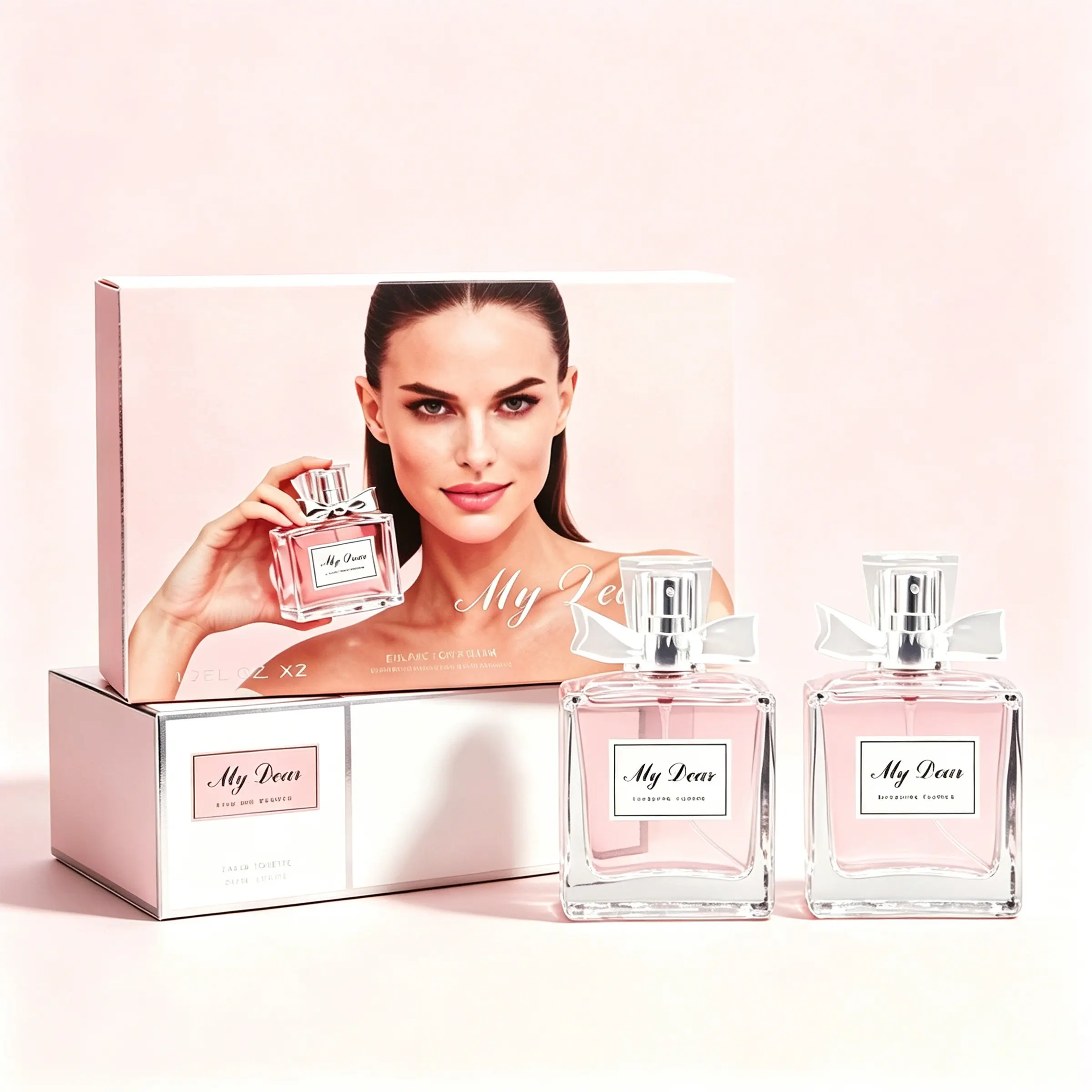 Floral Sweetheart Women's Perfume, Eau De Parfum, 1pc/2pc Gift Set, Bottle, Floral Scent, Ideal for Dates, Parties, Personal Charm Boost, Holiday Gift