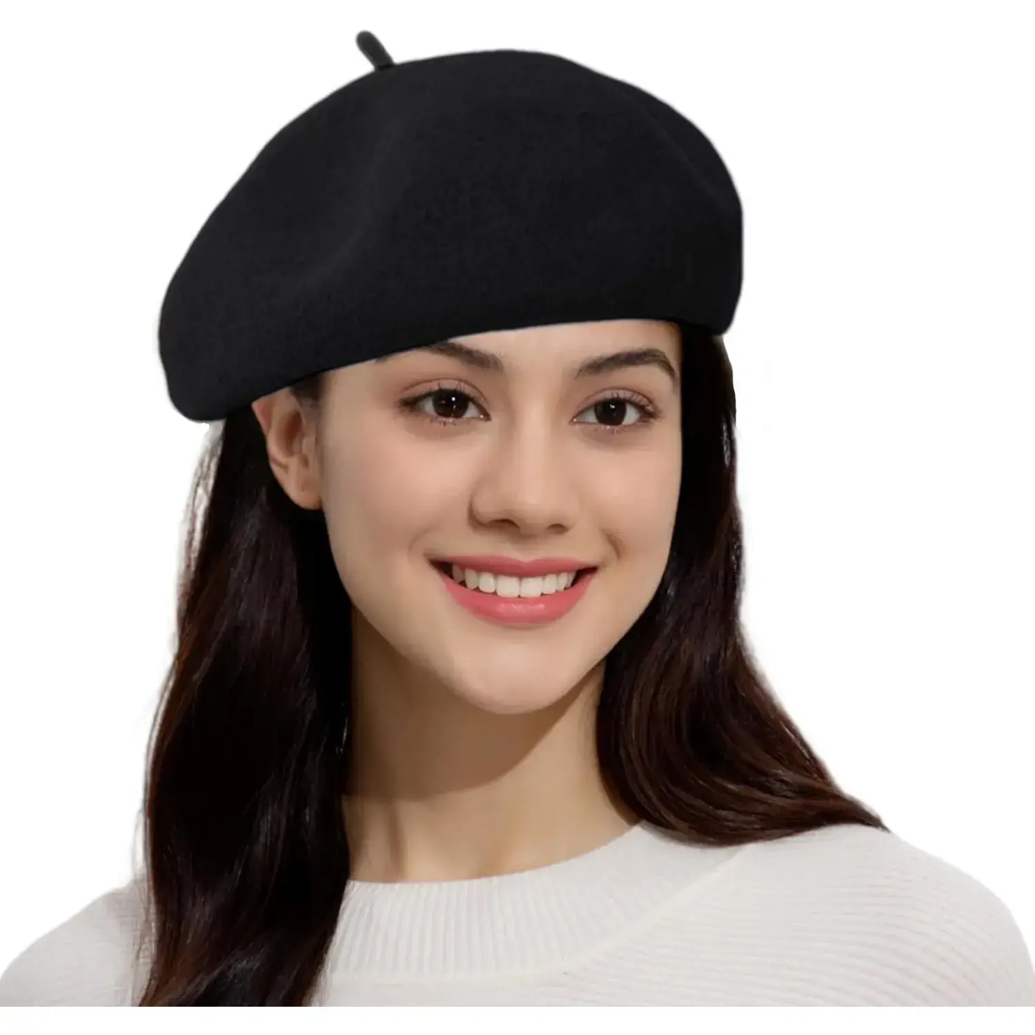 1769 Xl Classic Wool Chocolate Beret Hats For Women Man Painter Hat French Classic Wool Beret Hats for Women Man Painter hat French  main image 2