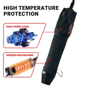 Sleek Mini Heat Gun, High-Power Durable & Portable, Perfect for DIY Crafts, Includes Accessories, Model Xinghao Dkf-U11-Ba