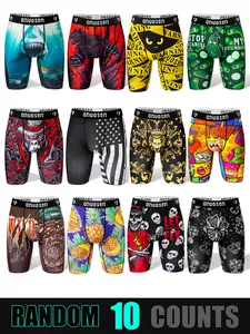 Men's Boxer Brief, Casual Comfy Breathable Underwear for Daily Wear, Men's Underwear for All Seasons, Casual Style Underwear