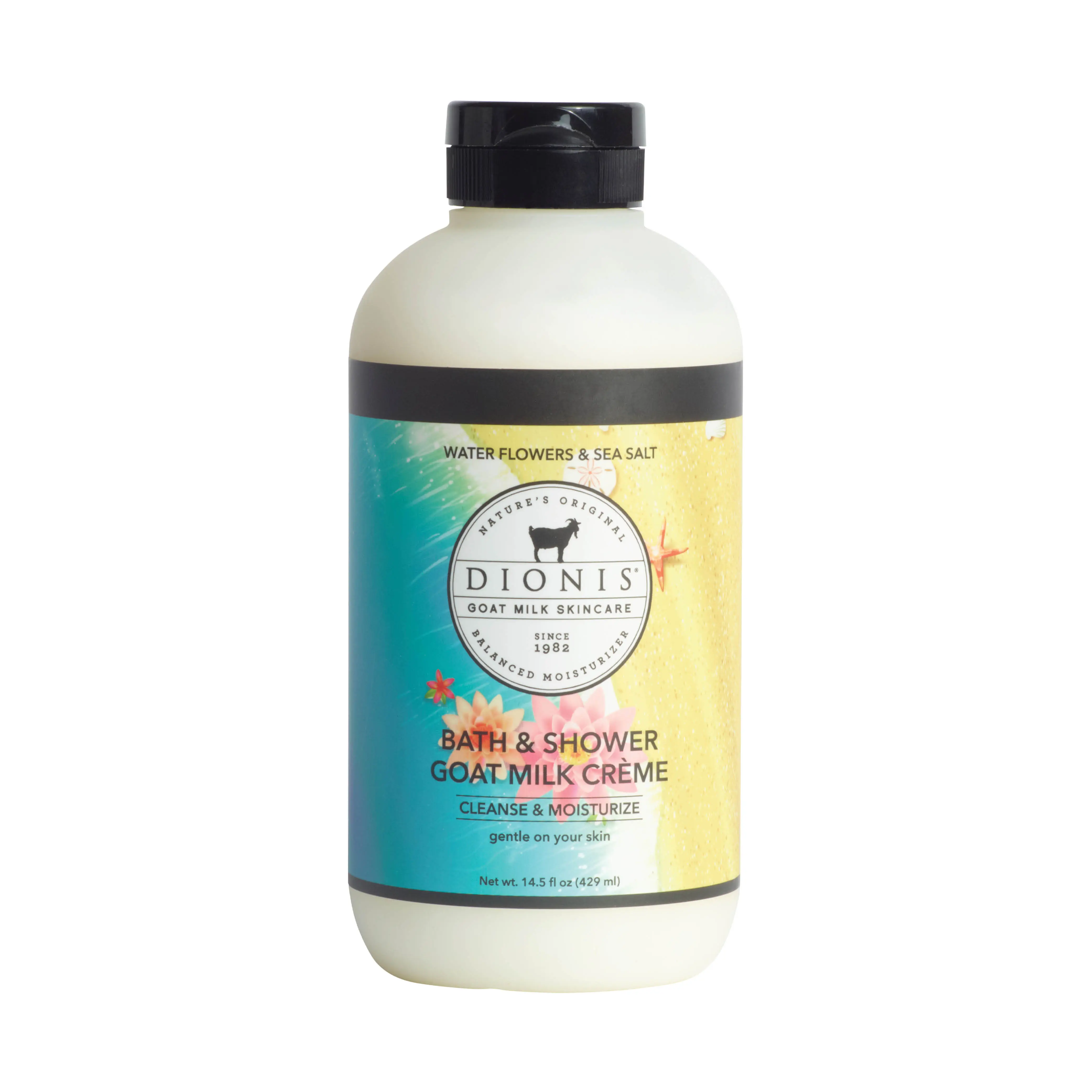 Dionis Goat Milk Skincare Water Flowers & Sea Salt Bath & Shower Goat Milk Crème Body Wash