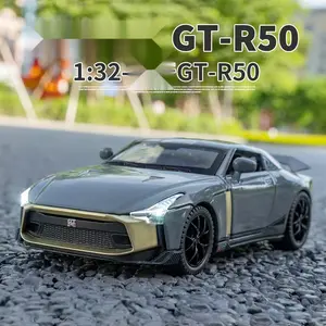 New 1:32 Scale Nissan Gt-R50 Alloy Simulation Car Model, Limited Edition Commemorative Toy, Collectible Gift for Daily Use