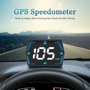 Car Universal Hud Head-Up Display, Speedometer Instrument Panel, Overspeed Warning, Night Mode, Plug-And-Play, USB Interface, G20 GPS Dashboard