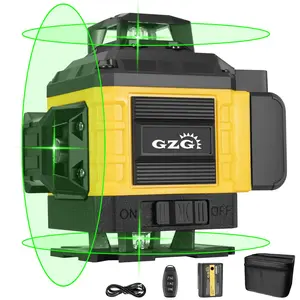 4D 16-Line Laser Level, 1 Count 360 Self-Leveling Laser Level, Automatic Laser Level, Self-Leveling 360 Laser Level, Remote Control, USB Rechargeable Laser Level, Self Levelling Laser