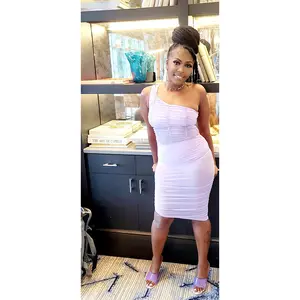 MISTY LAVENDER MESH DRESS 3pc