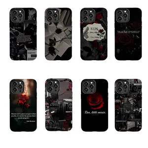 Dark Aesthetic Zade Meadows Phone Case, Gothic Red Rose Protective Cover for iPhone & Samsung iPhone & Samsung iPhone 17/16/15/14/13/12/11 Pro Max/Plus and Samsung Galaxy S23-25, shockproof and drop-proof, lightweight and stylish, with a brand new trendy