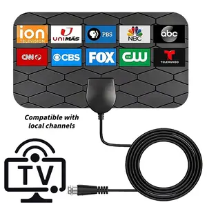 2026 Indoor HDTV Antenna, Long Range Strong Signal HDTV Antenna for Smart TV, Access Free Local Channels,No Monthly Fees, Easy Installation, Ideal for Home, Office & Caravan