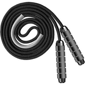 Weighted Jump Rope Workout Heavy Skipping Rope Jumping Rope Cotton for Men Women Fitness Excersise MMA Cardio BOXING Endurance