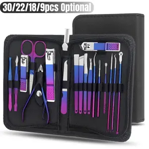 Manicure & Pedicure Tool Set, 1 Set Stainless Steel Manicure Set, Professional Nail Clippers Pedicure Kit, Portable Travel Nail Care Tools for Men & Women, Grooming Kit, Nail Nippers, Nail Care Metal