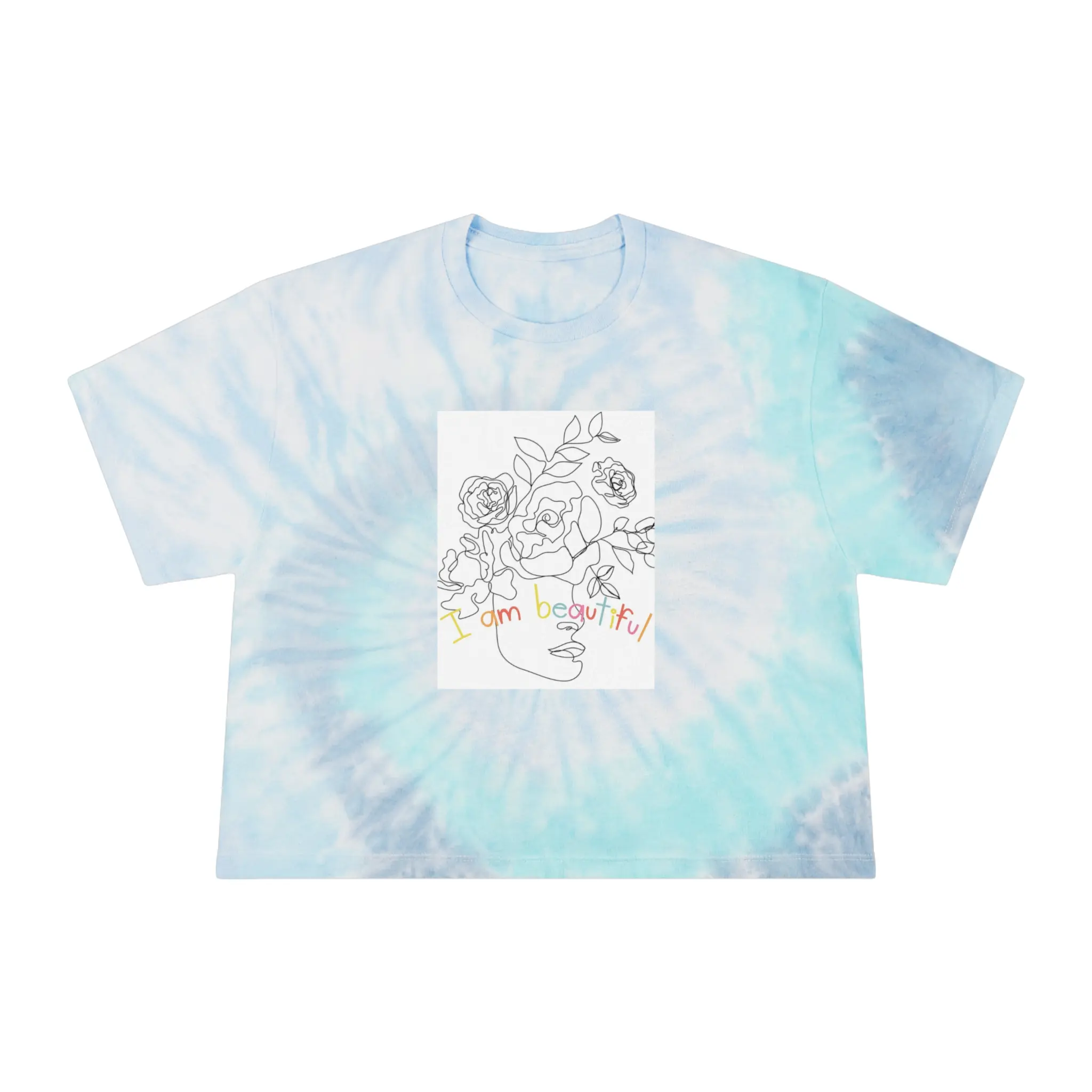 Azadeh Femme - "I Am Beautiful" (I AM Capsule Collection) Tie Dye Crop Tee