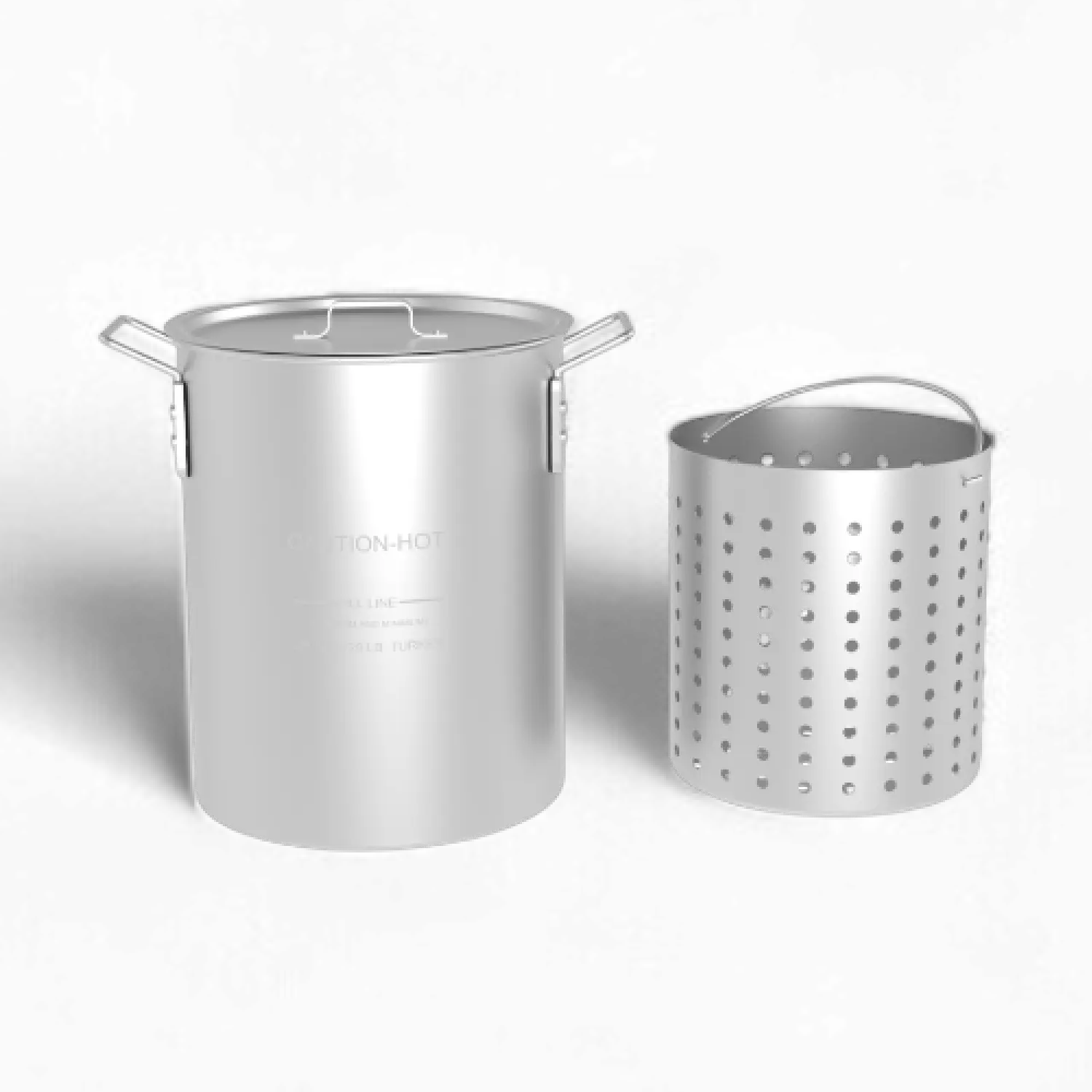 30 QT Aluminium Strainer Pot Cookware - Single Cookware for Barbecue Enthusiasts, Includes Strainer Pot, Outdoor Essential for Seafood Boil, Unleash Your Inner Chef