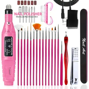 US Plug Electric Nail Drill Kit Professional Full Set of Tools with Complete Accessories Delivers Salon-Level Nail Results
