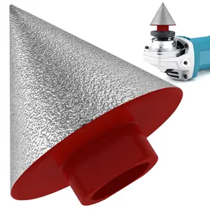 GORWARE  Diamond Beveling Chamfer Bit Sturdy Diamond Countersink Drill Bits Professional Cone Milling Bits Tile Finishing Hole Countersink Drill Bits M14 Threads for Tile Marble Glass