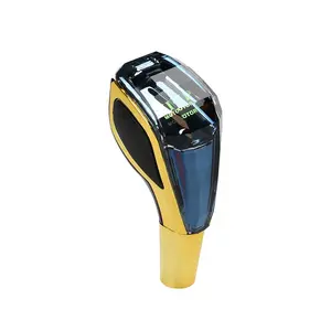Car Gear Shift Knob, Automatic Shift Knob, 5 Speed/VIP Car Touch Sensor LED Shift Knob, USB Rechargeable Car Interior Accessories for Car Decoration
