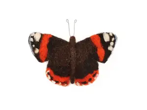 Felting Kit - Red Admiral Butterfly Needle Felt Kit