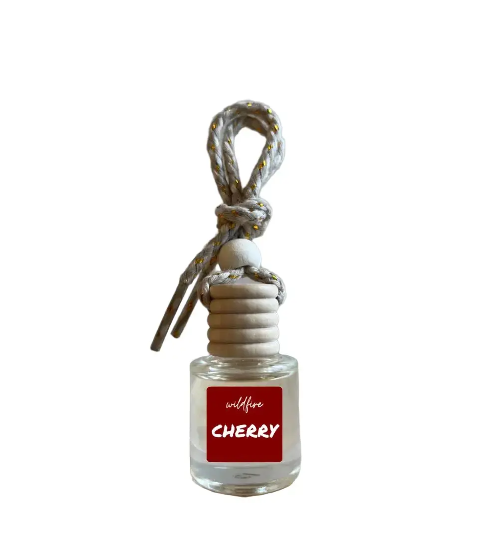 Cherry Hanging Car Air Freshener - Long-lasting Fragrance for Automotive & Motorcycle