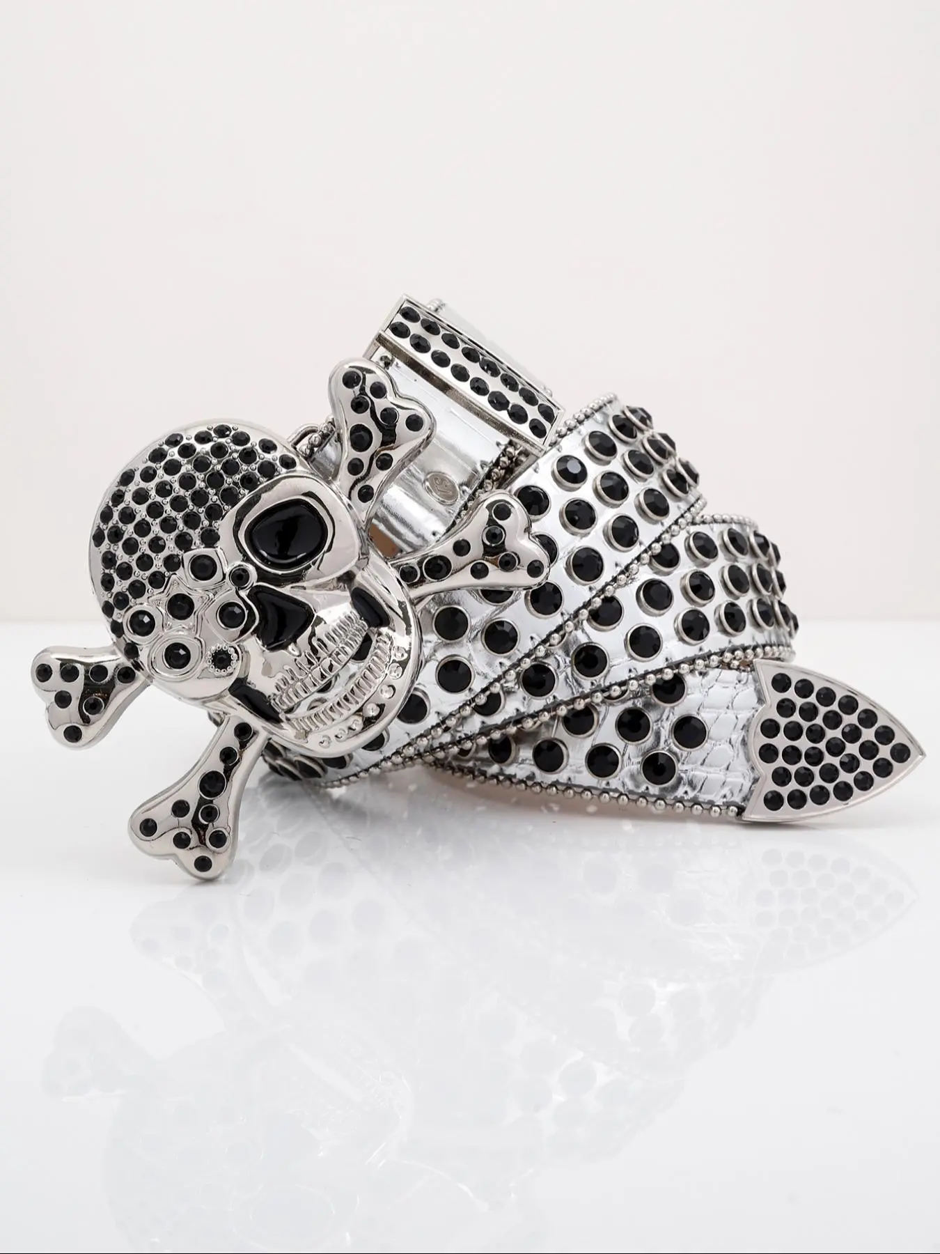 skull rhinestone belt - TikTok Shop display picture 2