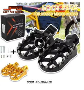Motorcycles Accessories Footpegs Foot Pegs Pedals Foot Rests Footrests For MX650 MX500 SX500 MX 650 500 Electric Bike Aluminum