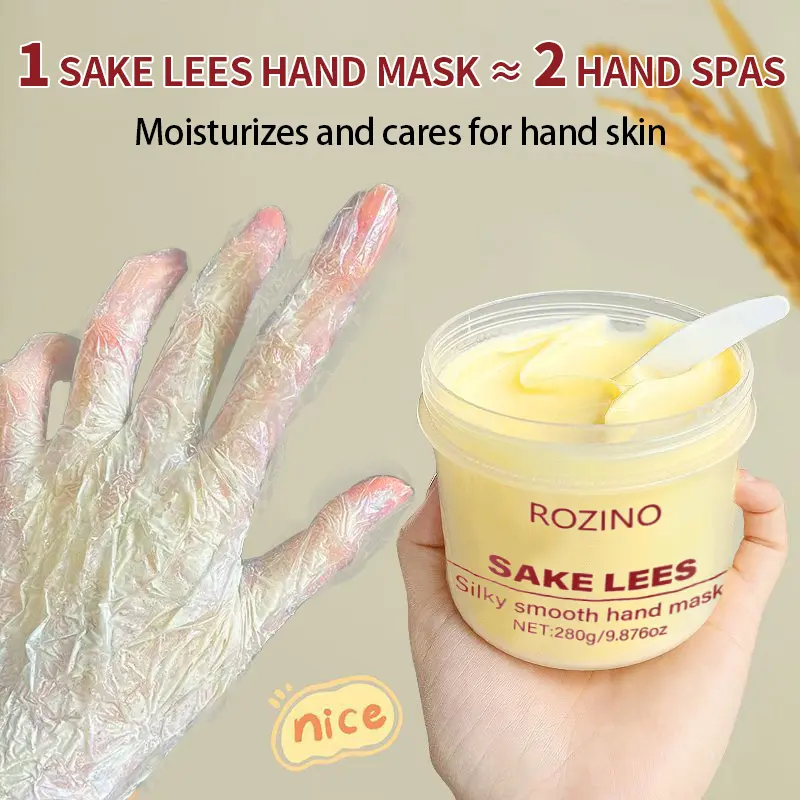 フェイスクリーム meme ROZINO Sake Lees Hand Mask 280g Japanese Ancient Wine Formula For