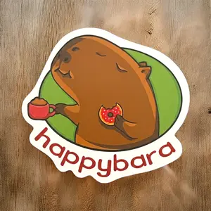20 PCS Cute Capybara Stickers Cartoon Animal Stickers For Laptop Water Bottle Tablet Planner