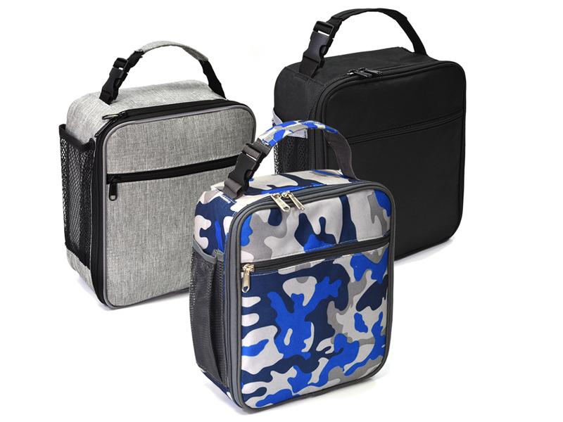 Insulated Lunch Bag, Leakproof Portable Lunch Box for Women Men Boys Girls, Large Capacity Cooler Bag with Handle and Bottle Pocket for Office School Camping Hiking Outdoor Beach Picnic