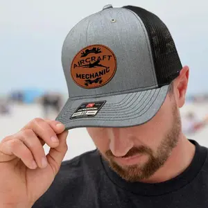 AIRCRAFT MECHANIC Trucker Hat Gifts For Friend Gift For Dad Laser Engraved Hat Trucker Tools Trucker Style Hat