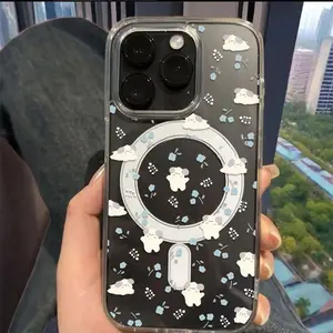 dogs magsafe Phone Case for use with iphone 17 air 16 pro max 15 plus 14 pro 13/12/11 Magnetic Ultra-Thin phone cases for iphone X/XS XSMAX phone case wireless charging