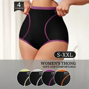 QUASTI 4/8 Pack Girls Basic Panties Set, Soft Comfy Underwear, Lightweight Loose Fit Briefs, Cute Minimalist Style, Perfect Back to School Gift, S-XXL