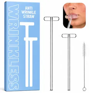 Anti-Wrinkle Glass Straw Set