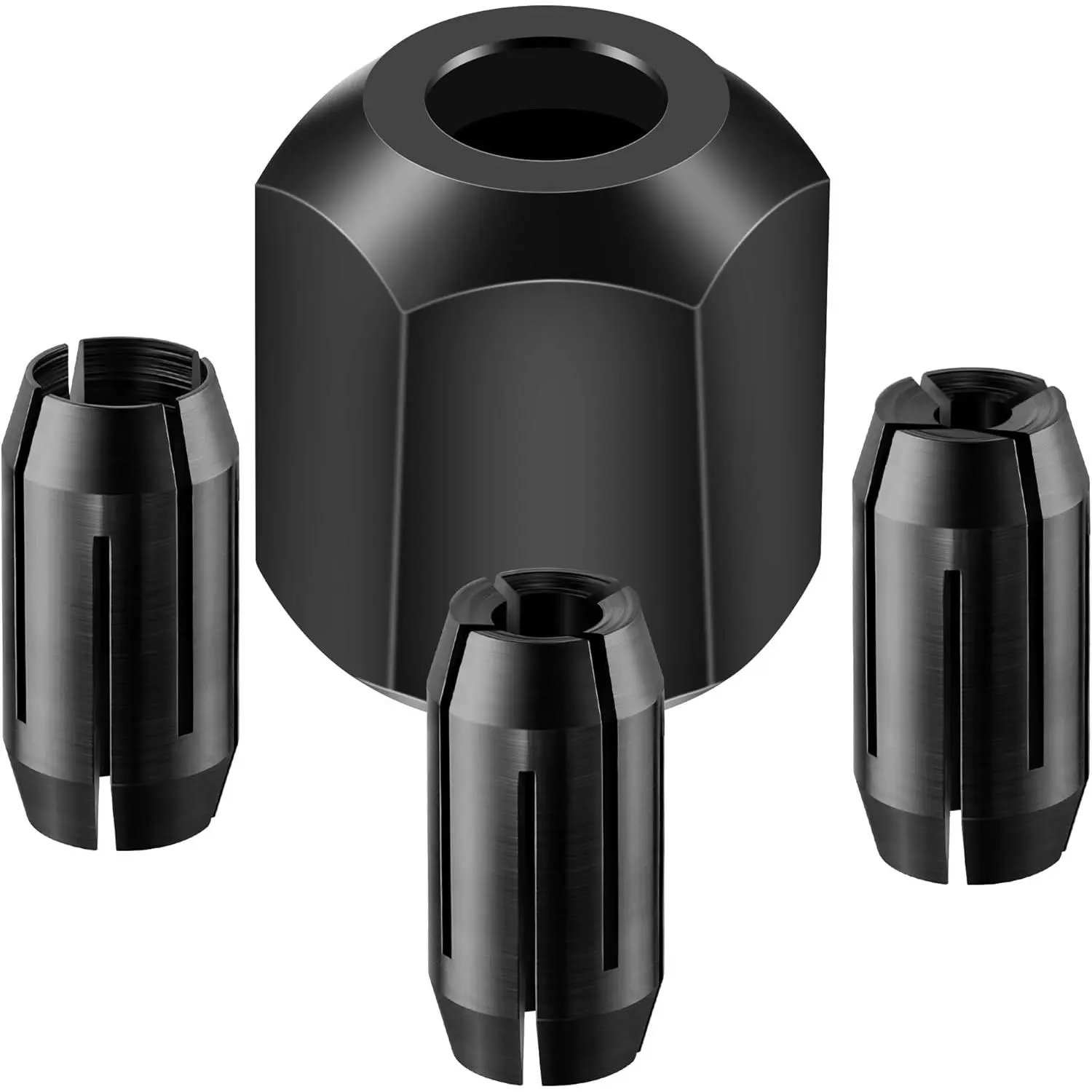 Collet and Nut Kit Compatible with CN1, Silver, 3 (1/8-inch, 5/32-inch