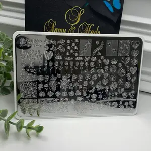 Placa Design Nails #18 - High-Quality Nail Art Stencil