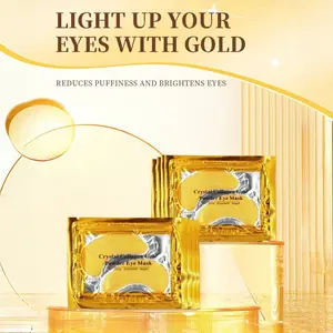 TikTok Viral Crystal Collagen Gold Eye Mask | Hydrating, Firming & Moisturizing Under Eye Patches | Reduce Fine Lines & Moisturize | Perfect Gift for Valentine's Day & Mother's Day