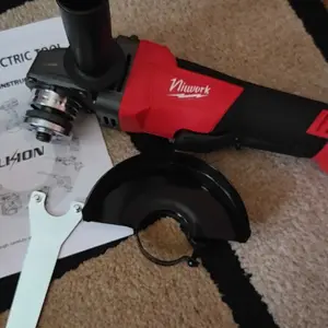 NiuWork High Power 4-1/2" Cordless Angle Grinder, Compatible with M18 Batteries, Smooth Cutting for Metal, Rust-Resistant Build