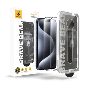 [Buy 1 Get 1 Free] Screen Protector Tempered Glass for iPhone 15/14/12, Shockproof Phone Protective Film, Fingerprint Proof Bubble Free, Phone Screen Protector Accessories 【TikTokShopBlackFriday】