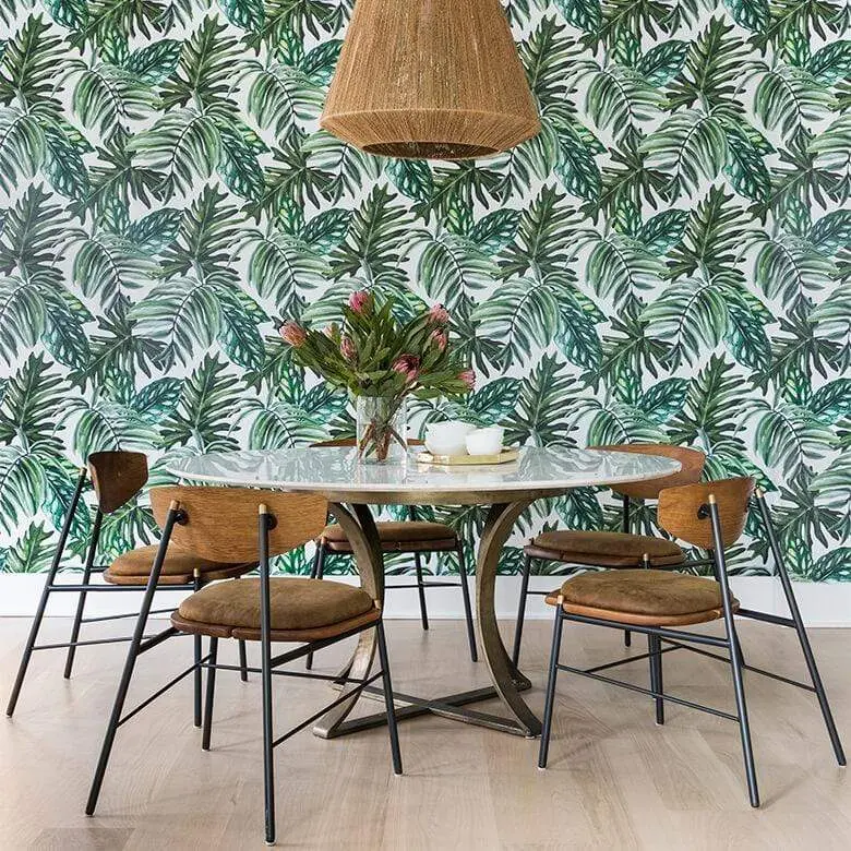 Palm Leaf Peel and Stick Wallpaper