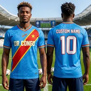 Custom DR Congo Football Jersey, Personalized Congo Soccer Shirt, DRC Team Jersey with Custom Name and Number, Soccer Fan Gift LME