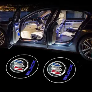 Car Door LED HD Welcome Courtesy Shadow Projector Lamp Logo Light For Buick Century Excelle XT Envision Excelle GT Verano Regal LaCrosse Park Avenue Envista GL8 Car Accessories
