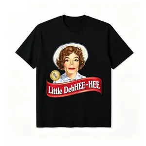 Little DebHEE-HEE Funny Parody Meme T-Shirt, 100% Cotton Viral Humor Graphic Tee