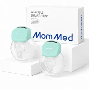 MomMed S10 Pro Wearable Breast Pump, Hands-Free Electric Breast Pump with 3 Modes & 9 Levels, LCD Display, Rechargeable Portable Pump for Breastfeeding Moms