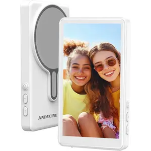 ANDYCINE 4.2" Phone Selfie Monitor, Magnetic Phone Back Selfie Screen Compatible for iPhone 17, Remote Live Stream Display with 1500mAh 3 Hr 3-Level Brightness, 4K Video Support Vlogging Display