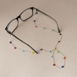 Pansy - Native Beaded Glasses Chain - Handmade by Mexican Artisans - Mother Sierra