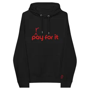 'P(r)ay For It' Embroidered Hoodie - Red Letter