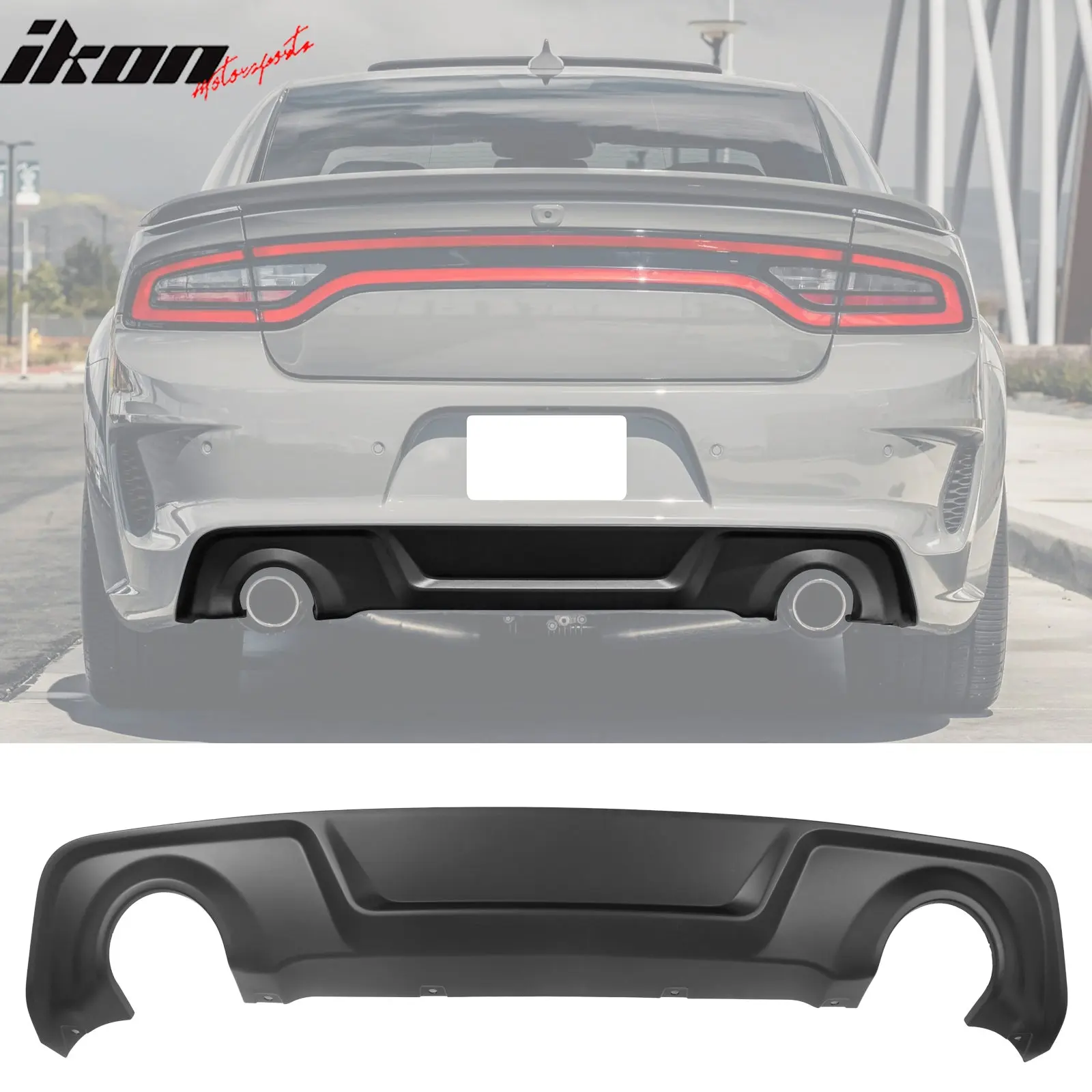Fits 2020-2023 Dodge Charger Widebody Rear Diffuser OE Style