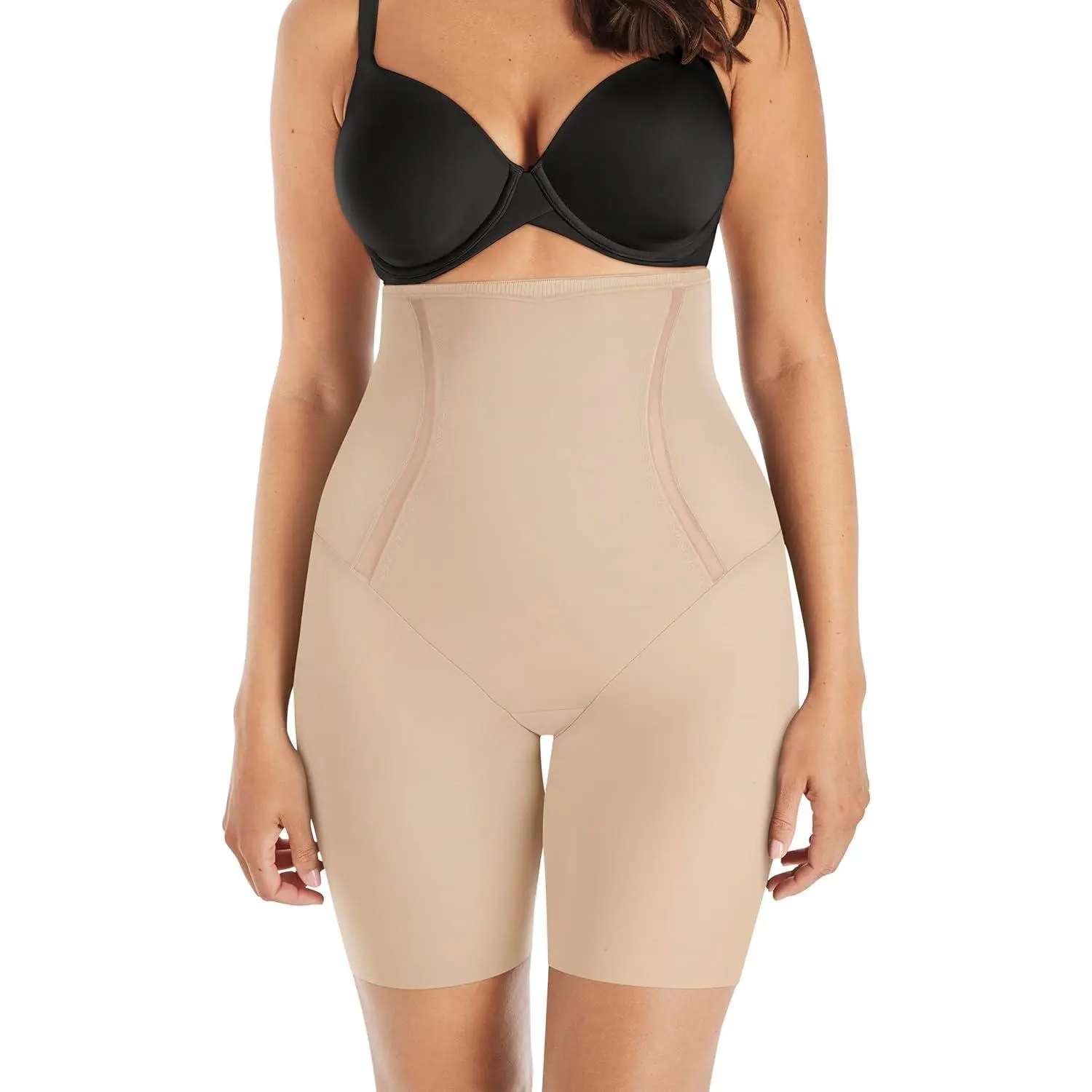 Maidenform Women's Shapewear High-waist Thigh Slimmer, Tummy Control Thigh Slimmer, Firm Control Shapewear for Women