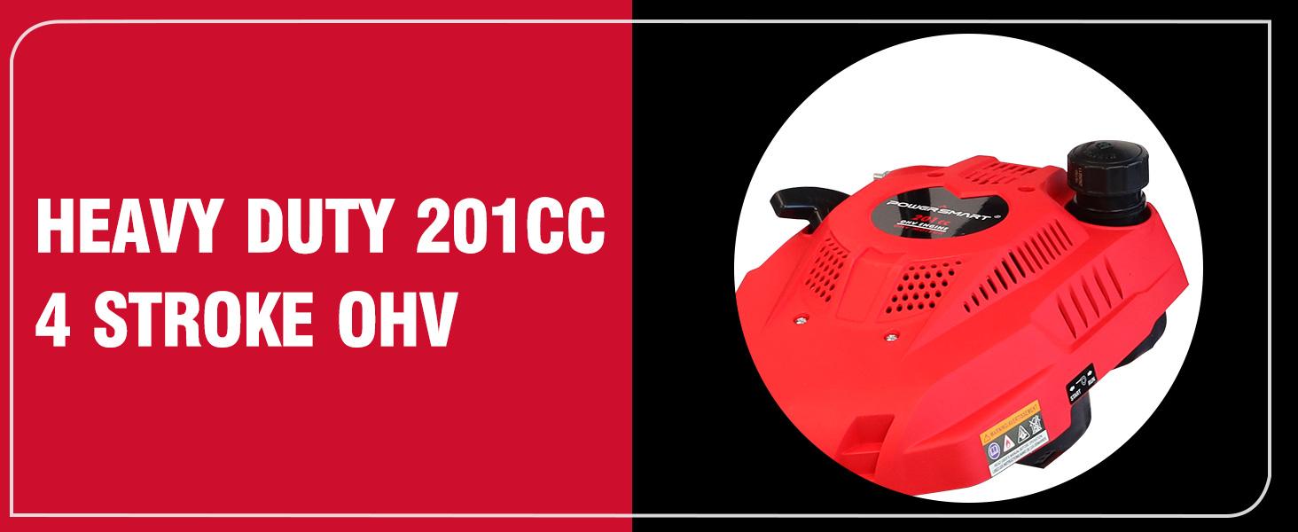 PowerSmart Gas Pressure Washer 3300 PSI, 2.5 GPM, 201cc, 3800W with Onboard Soap Tank, Metal Spray Wand, 5 Nozzle for Cleaning Equipment, Decks, Driveways, Two Story Homes, Paint prep, DB1050