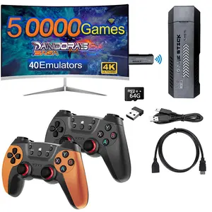 X2 Ultra Retro Game Stick 4K withWireless Controller,Retro Arcade Handheld Emulator for Home Tv Adapter Gamepad cool nut Wireless Dual-Player game console hdmi Retro Game Console with Wireless Joystick Dual Vibration NES Classic box pro new upgraded