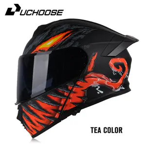 model 900 Motorcycle facelift helmet with adjustable chin and dual lenses, large tail wing that can be installed with Bluetooth earphones, versatile and cool, suitable for both men and women, and a boyfriend's preferred gift