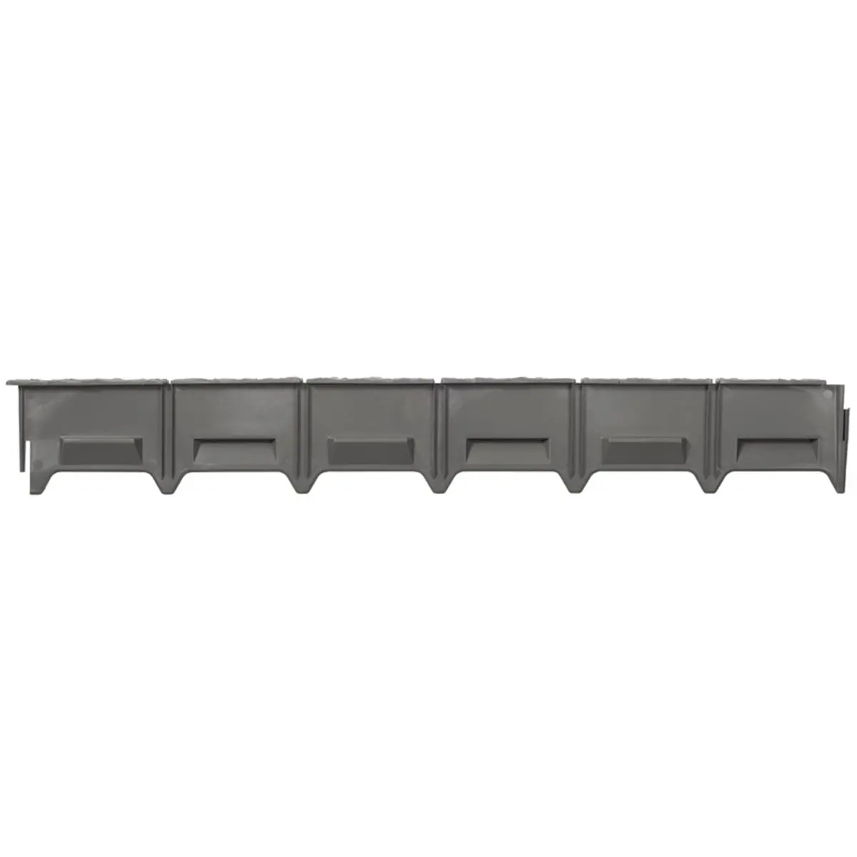 Black Versa Edge Plastic Poundable Edging - 3 ft. x 5.25 in., Easy to Install, Interlocking Sections, No Trenching Required, Pack of 36