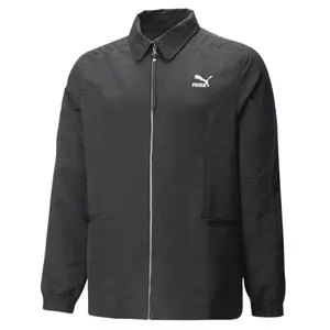 PUMA Mens Luxe Sport T7 Woven Jacket Athletic Outerwear Casual - Black